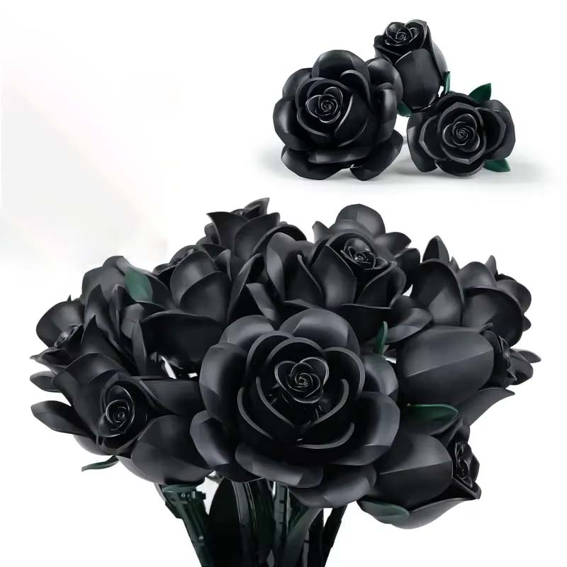 Новый набор из 12 штук черных роз-конструкторов, букет растений, высококачественные имитированные цветы роз, готическая декорация, подарки на День матери
Новый набор из 12 штук черных роз-конструкторов, букет растений, высококачественные имитированные цветы роз, готическая декорация, подарки на День матери