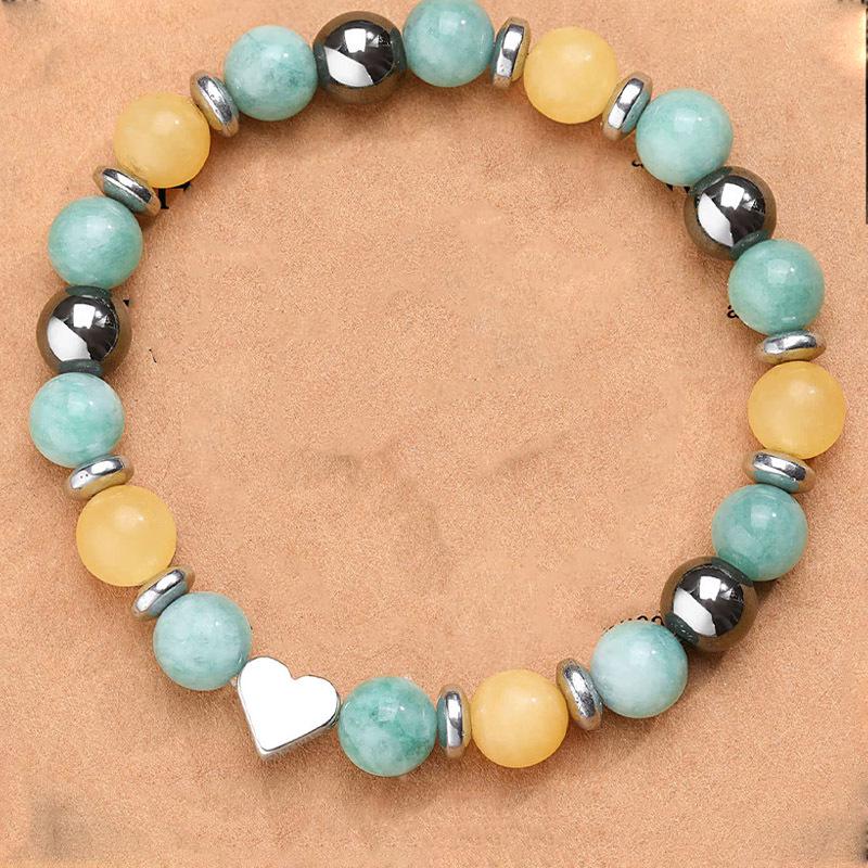 Pink Zebra, Lapis Lazuli, Rose Quartz, and White Turquoise Heart Charm Beaded Bracelet
Pink Zebra, Lapis Lazuli, Rose Quartz, and White Turquoise Heart Charm Beaded Bracelet