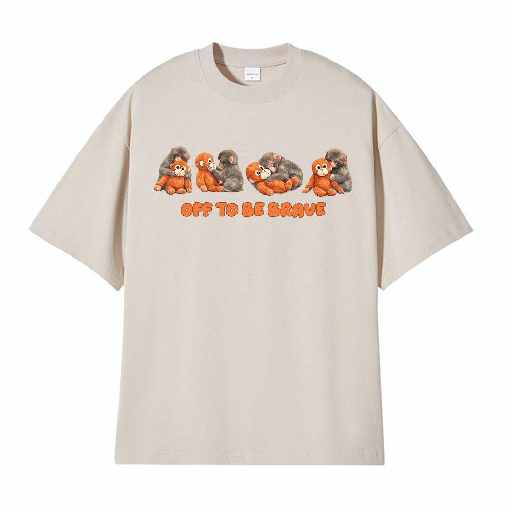 Off To Be Brave Monkey Leam Punch Graphic T-shirts Unisex Women Retro Street Fashion T Shirt Summer Oversized High Quality T Shirts 4XL
Off To Be Brave Monkey Leam Punch Graphic T-shirts Unisex Women Retro Street Fashion T Shirt Summer Oversized High Quality T Shirts 4XL