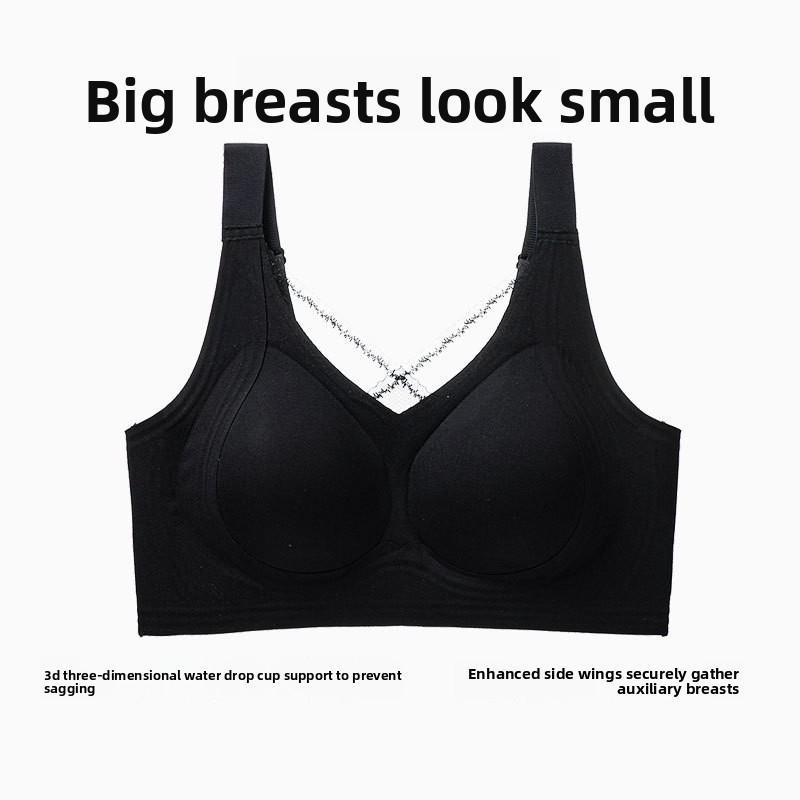 Plus Size Women s Semi Fixed Cup Type Gather Breathable Upper Collection Pair of Milk Anti Droop Pull Non Trace Underwear 46/105BCD чорний
Plus Size Women s Semi Fixed Cup Type Gather Breathable Upper Collection Pair of Milk Anti Droop Pull Non Trace Underwear 46/105BCD чорний