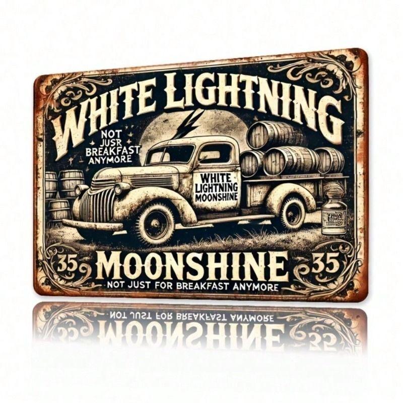 Винтажная металлическая табличка White Lightning Moonshine Bar Декор стены 8x8 дюймов
Винтажная металлическая табличка White Lightning Moonshine Bar Декор стены 8x8 дюймов