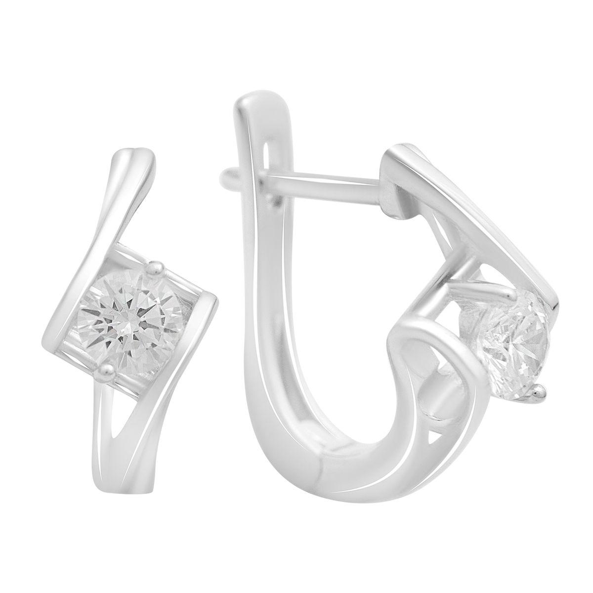 Silver earrings with cubic zirkonia (2207832) білий
Silver earrings with cubic zirkonia (2207832) білий