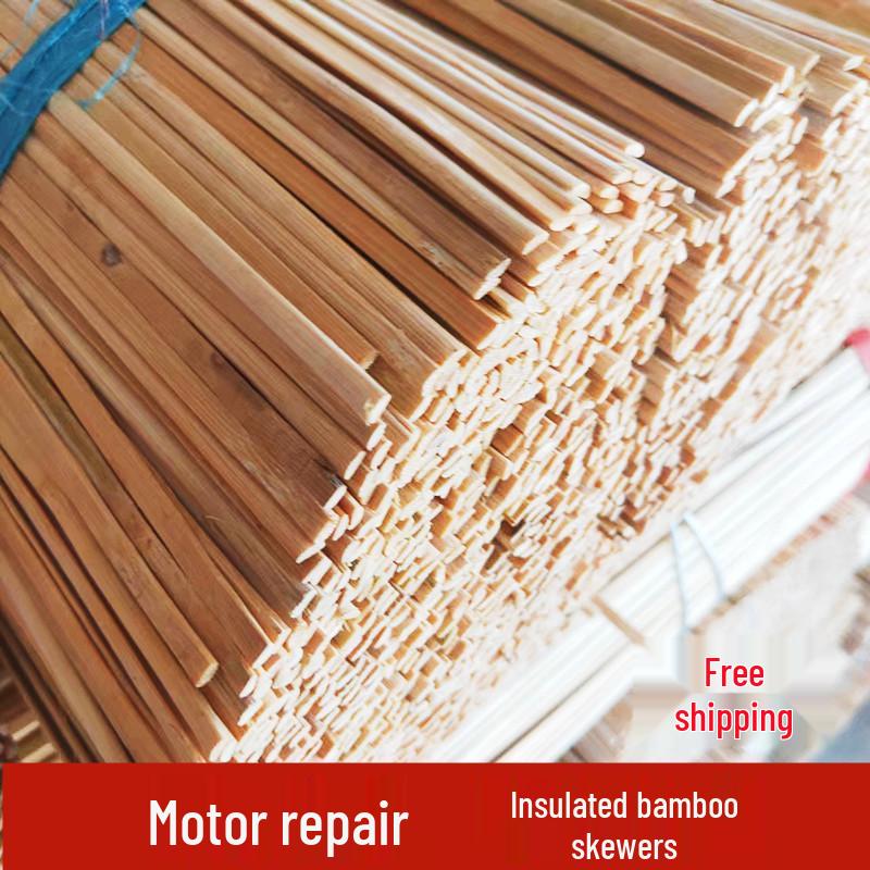 Long Bamboo Insulation Slot Wedge for Motor Repair - 34568 Width 3.5mm width / 0.8m length (bundle of 5kg)
Long Bamboo Insulation Slot Wedge for Motor Repair - 34568 Width 3.5mm width / 0.8m length (bundle of 5kg)