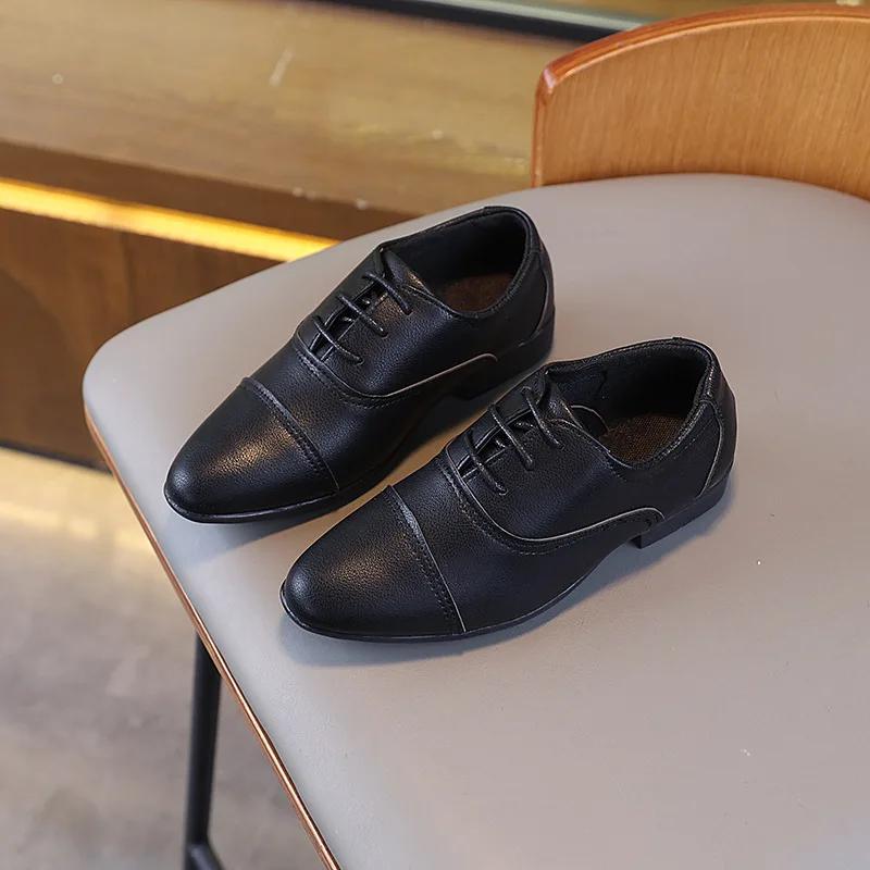 Fashion Children s School Low-heels Black White Loafers Boys Formal Uniform Leather Shoes Performance Versatile Kids Flat Shoes 26
Fashion Children s School Low-heels Black White Loafers Boys Formal Uniform Leather Shoes Performance Versatile Kids Flat Shoes 26