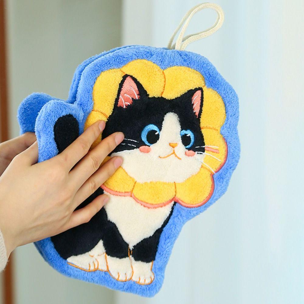 2pcs Hanging Bathroom Hand Cloth Water Absorption Kitchen Handkerchief Cartoon Cat Hand Towel Kids Flower
2pcs Hanging Bathroom Hand Cloth Water Absorption Kitchen Handkerchief Cartoon Cat Hand Towel Kids Flower