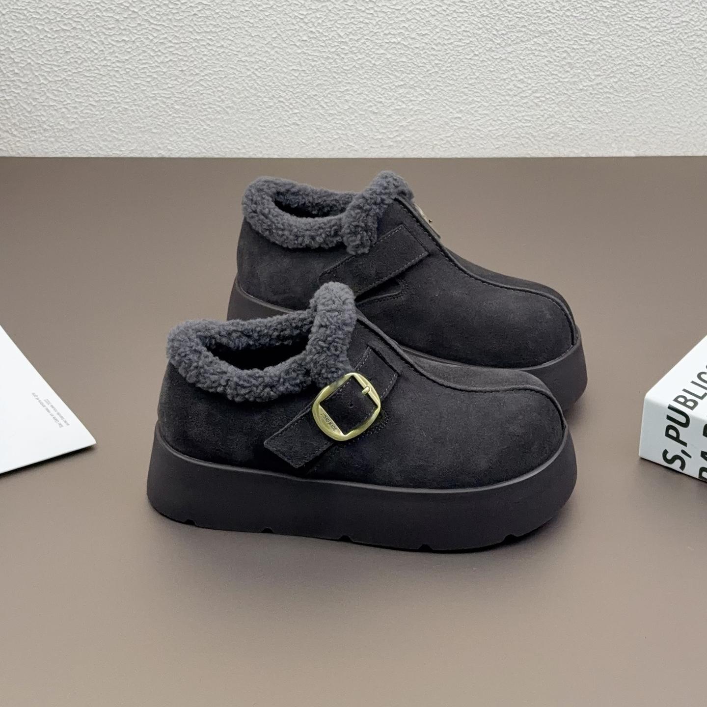 Leather platform heightening shoes women s winter new versatile fashion velvet warm cotton shoes 39
Leather platform heightening shoes women s winter new versatile fashion velvet warm cotton shoes 39