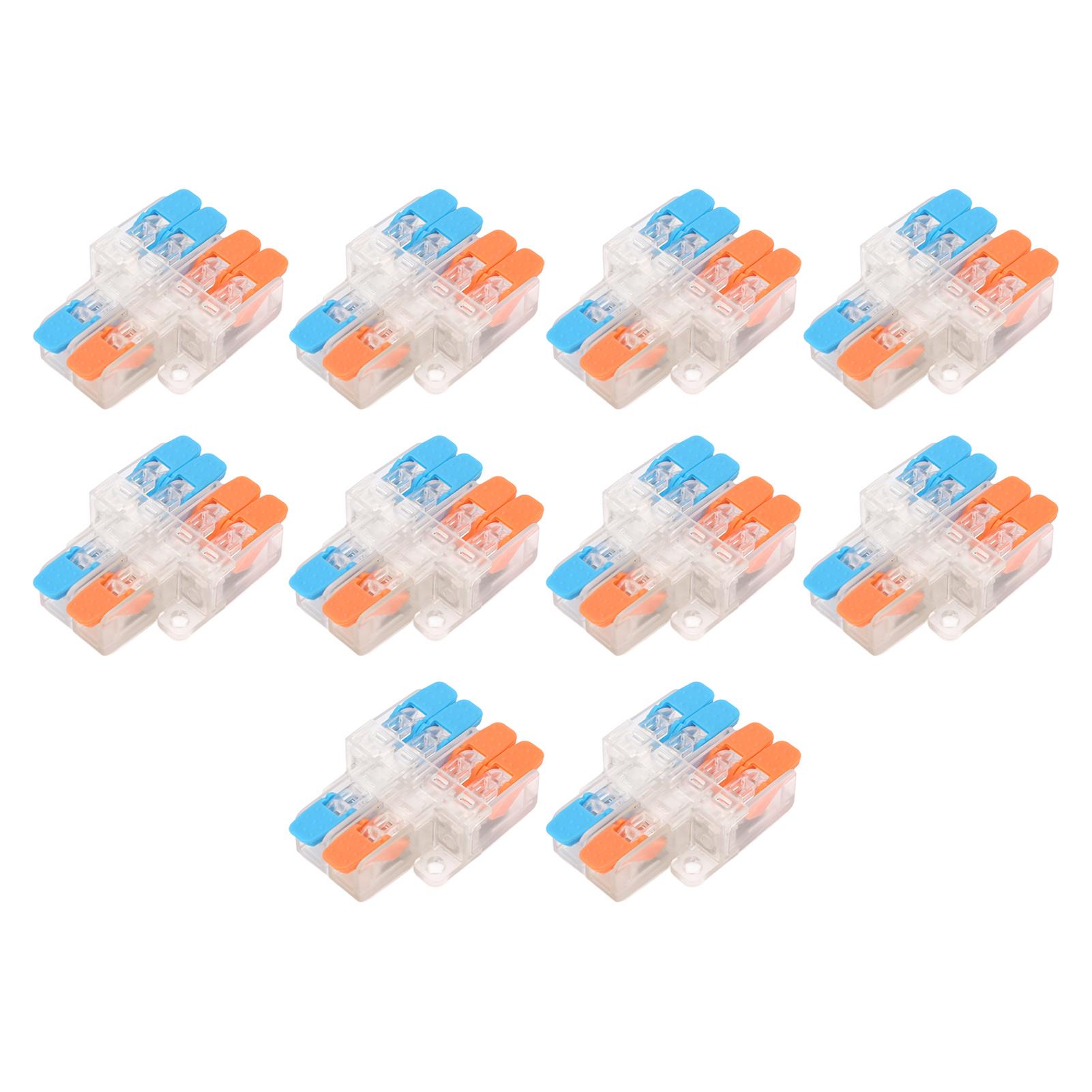 10 Pcs Quick Wiring Connector 2 in 4 Out 0.5 To 6mm2 Wire Conductor Connector 41A 450V
10 Pcs Quick Wiring Connector 2 in 4 Out 0.5 To 6mm2 Wire Conductor Connector 41A 450V