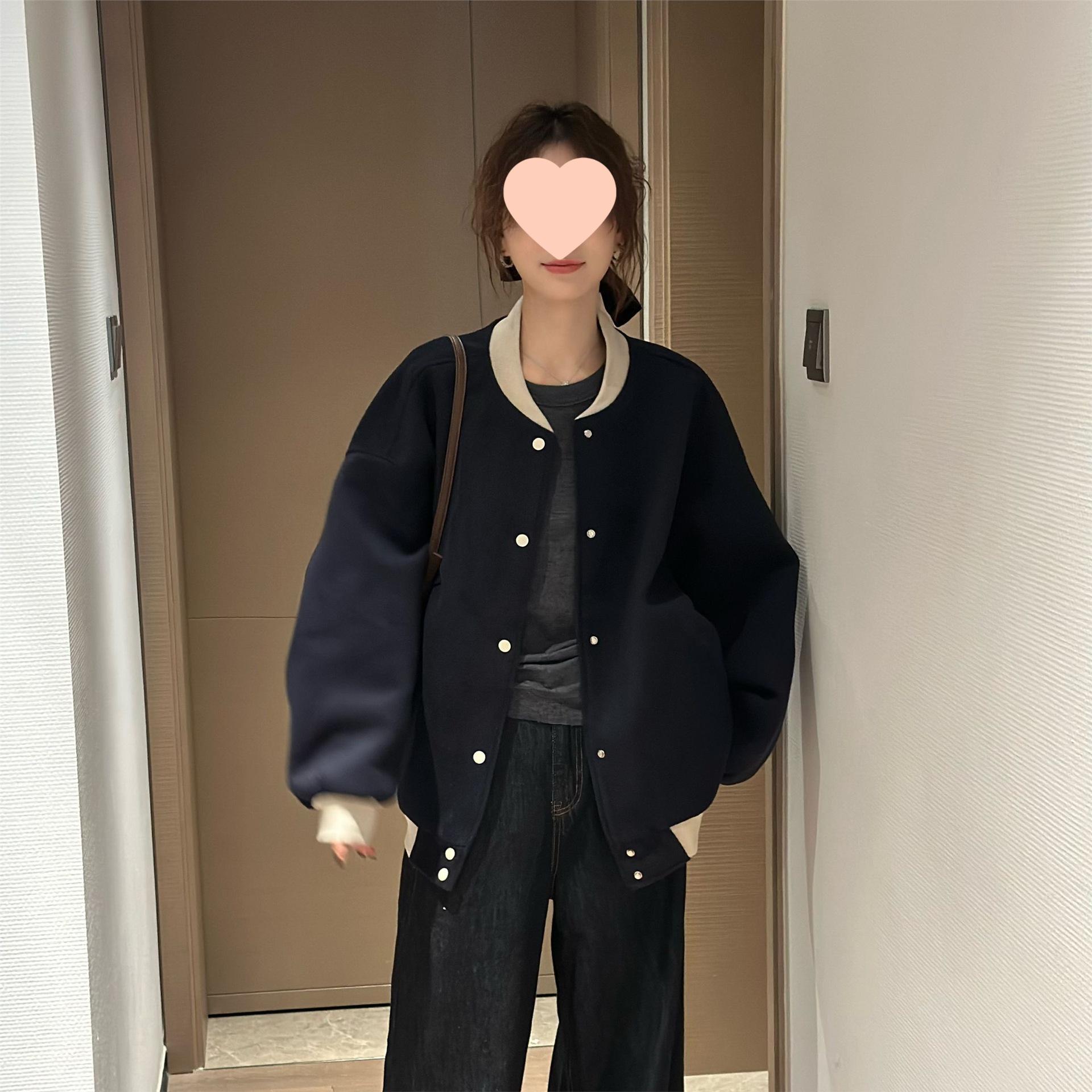 2024 Women s European Style Patchwork Color Block Slimming Baseball Jacket - Chic, Thickened Winter Fashion S
2024 Women s European Style Patchwork Color Block Slimming Baseball Jacket - Chic, Thickened Winter Fashion S