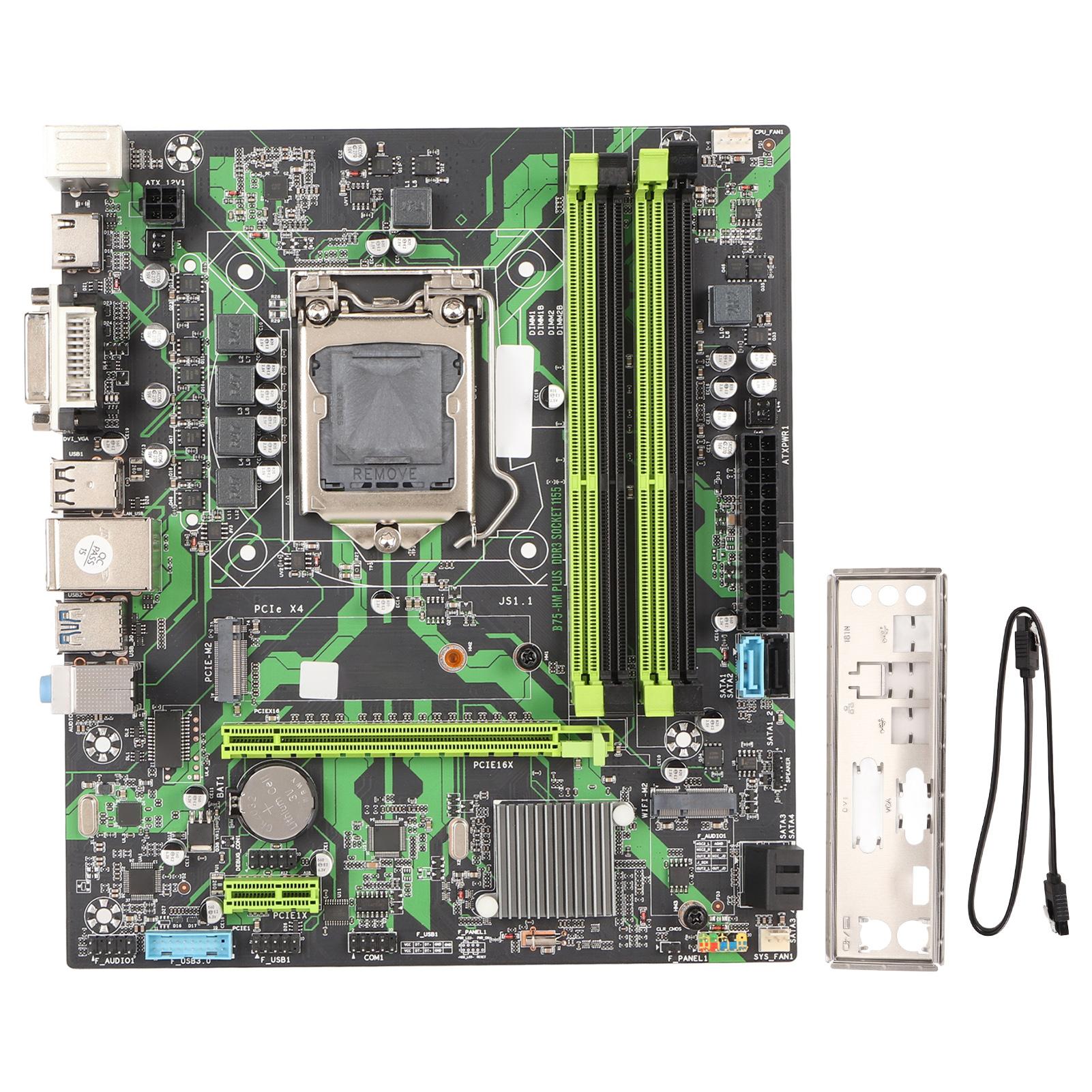Настільна материнська плата B75 HMPLUS LGA 1155 Слот 4 DDR3 6Gbps Serial ATA M.2 NVME PCIe X16 VGA HD
Настільна материнська плата B75 HMPLUS LGA 1155 Слот 4 DDR3 6Gbps Serial ATA M.2 NVME PCIe X16 VGA HD
