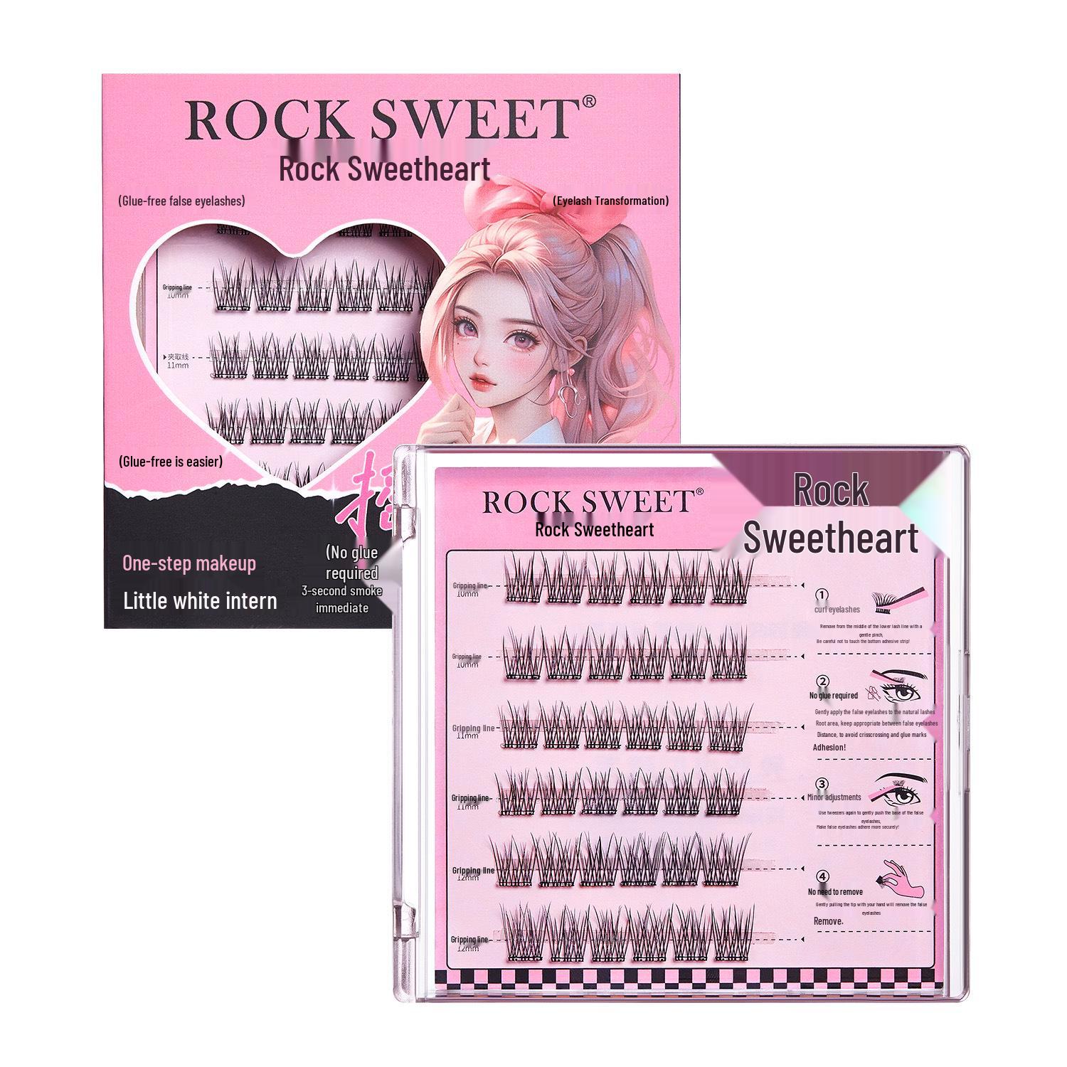 Rock Sweetie 5D Baby Curl No-Glue Natural False Eyelashes - Fluffy, Messy, Single Cluster for a Mother-Born Look
Rock Sweetie 5D Baby Curl No-Glue Natural False Eyelashes - Fluffy, Messy, Single Cluster for a Mother-Born Look
