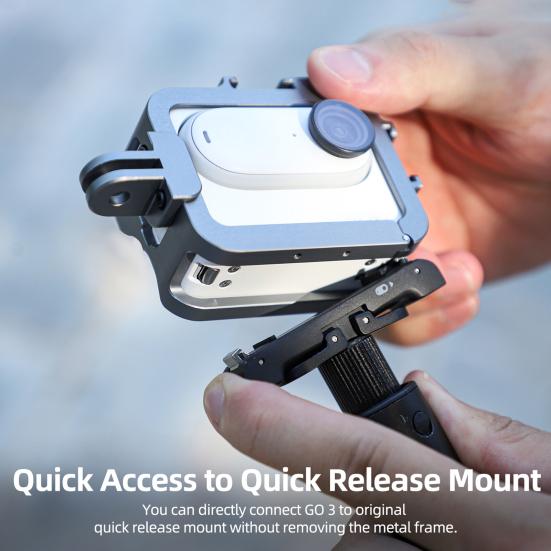 Защитный чехол из алюминиевого сплава Yousheng. Универсальная горизонтальная вертикальная фотография. Легкое переключение. Простое управление. Расширение границ для Insta360 Go 3.
Защитный чехол из алюминиевого сплава Yousheng. Универсальная горизонтальная вертикальная фотография. Легкое переключение. Простое управление. Расширение границ для Insta360 Go 3.