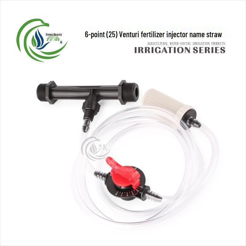 3/4 Venturi Fertilizer Injector with Suction Tube for Micro-Spray Drip Irrigation
3/4 Venturi Fertilizer Injector with Suction Tube for Micro-Spray Drip Irrigation