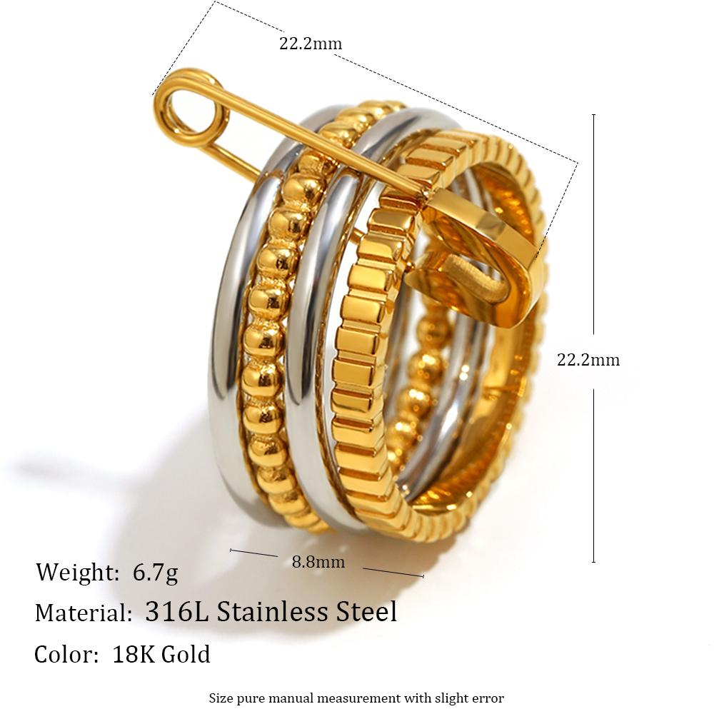 MamacitaSlay 316L Stainless Steel Zircon Two Tone Multilayer Paperclip Ring Party Waterproof Jewelry Women s Unique Ring Gifts 8
MamacitaSlay 316L Stainless Steel Zircon Two Tone Multilayer Paperclip Ring Party Waterproof Jewelry Women s Unique Ring Gifts 8