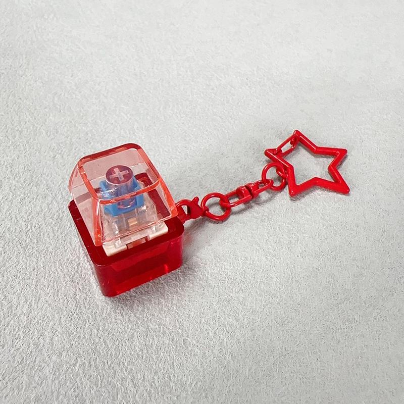 Transparent Star Keyboard Keychain Pendant Decompression Keys PC Cap Fingertip Press Mechanical Keyboard EDC
Transparent Star Keyboard Keychain Pendant Decompression Keys PC Cap Fingertip Press Mechanical Keyboard EDC