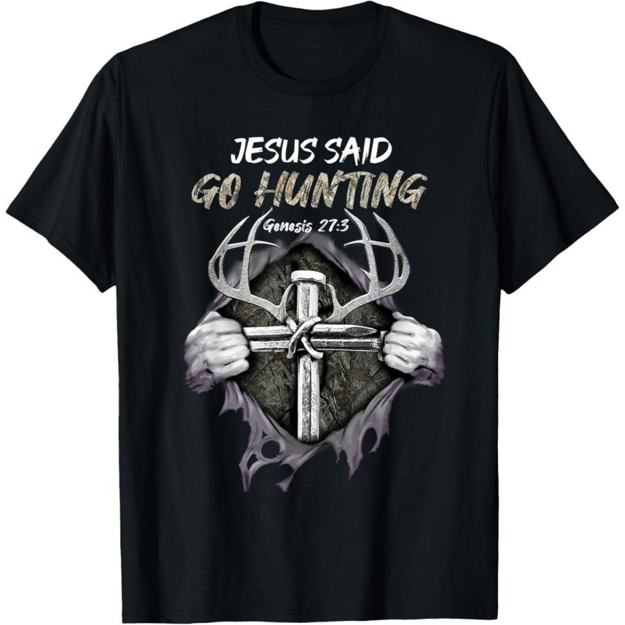 Jesus Go Hunting Genesis 27_3 Hunting Christian T-Shirt XXXXXL чорний
Jesus Go Hunting Genesis 27_3 Hunting Christian T-Shirt XXXXXL чорний