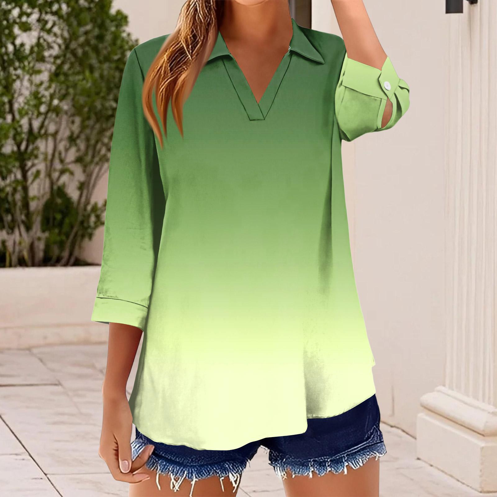 Women s T Shirt Tee Print Button 3/4 SleeveDaily Weekend Fashion Basic V, Neck Regular Top XXL зелений
Women s T Shirt Tee Print Button 3/4 SleeveDaily Weekend Fashion Basic V, Neck Regular Top XXL зелений