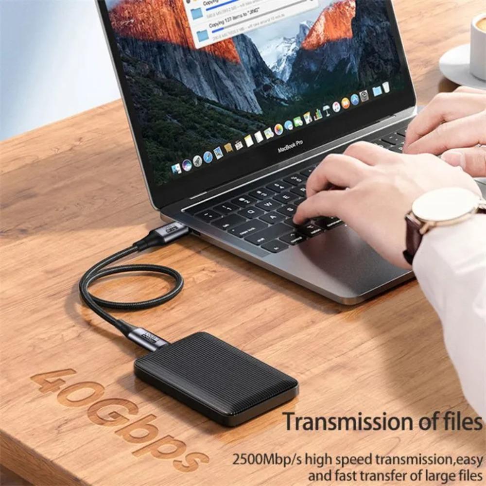 40Gbps USB C To Type C Data Cord USB4.0 USB4.0 Type C Data Line Phone Charging 1.2m-Straight Head
40Gbps USB C To Type C Data Cord USB4.0 USB4.0 Type C Data Line Phone Charging 1.2m-Straight Head