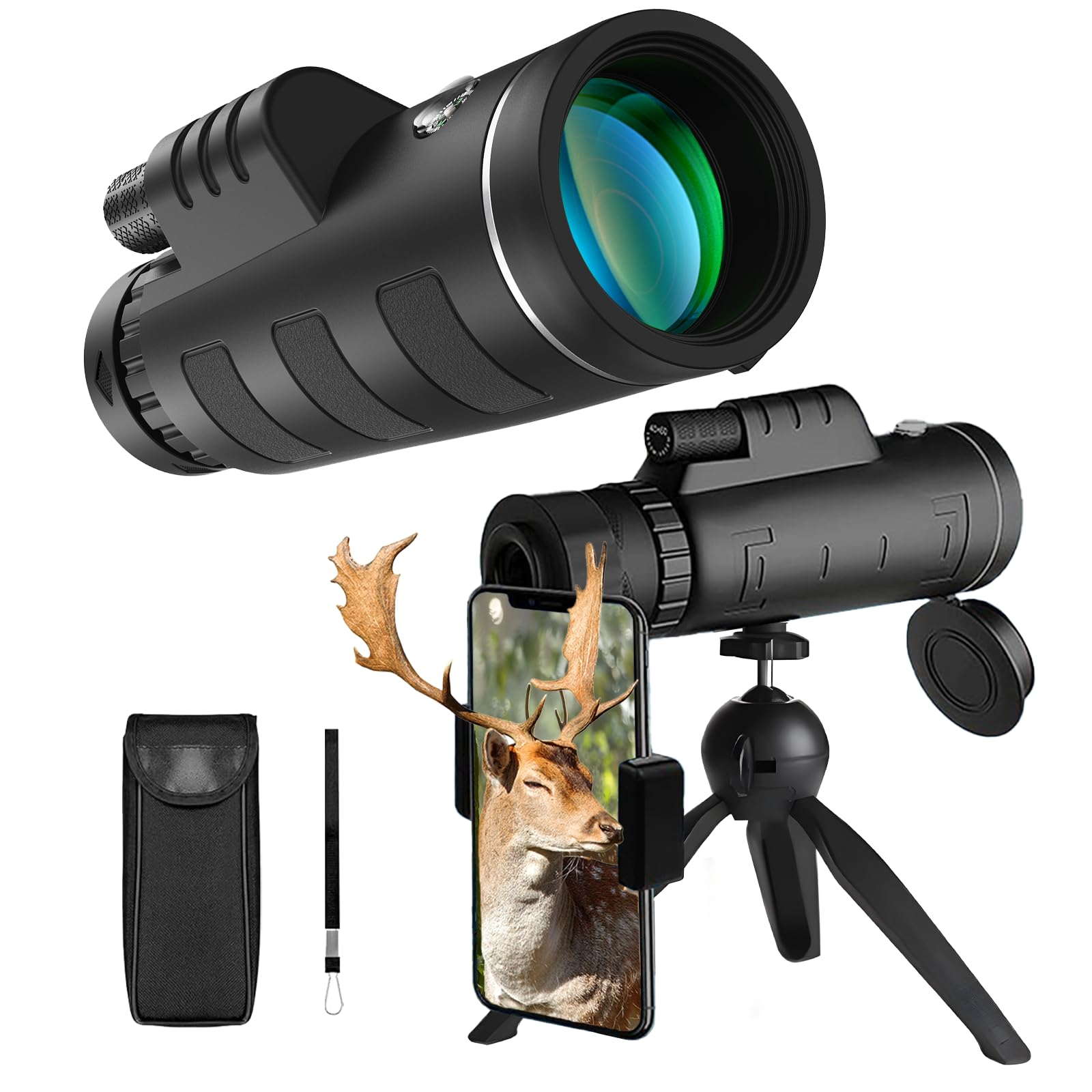 40X60 High Magnification Monocular Telescope High Magnification Small Monocular Telescope Long Distance Photography Easy to Install Smartphone
40X60 High Magnification Monocular Telescope High Magnification Small Monocular Telescope Long Distance Photography Easy to Install Smartphone