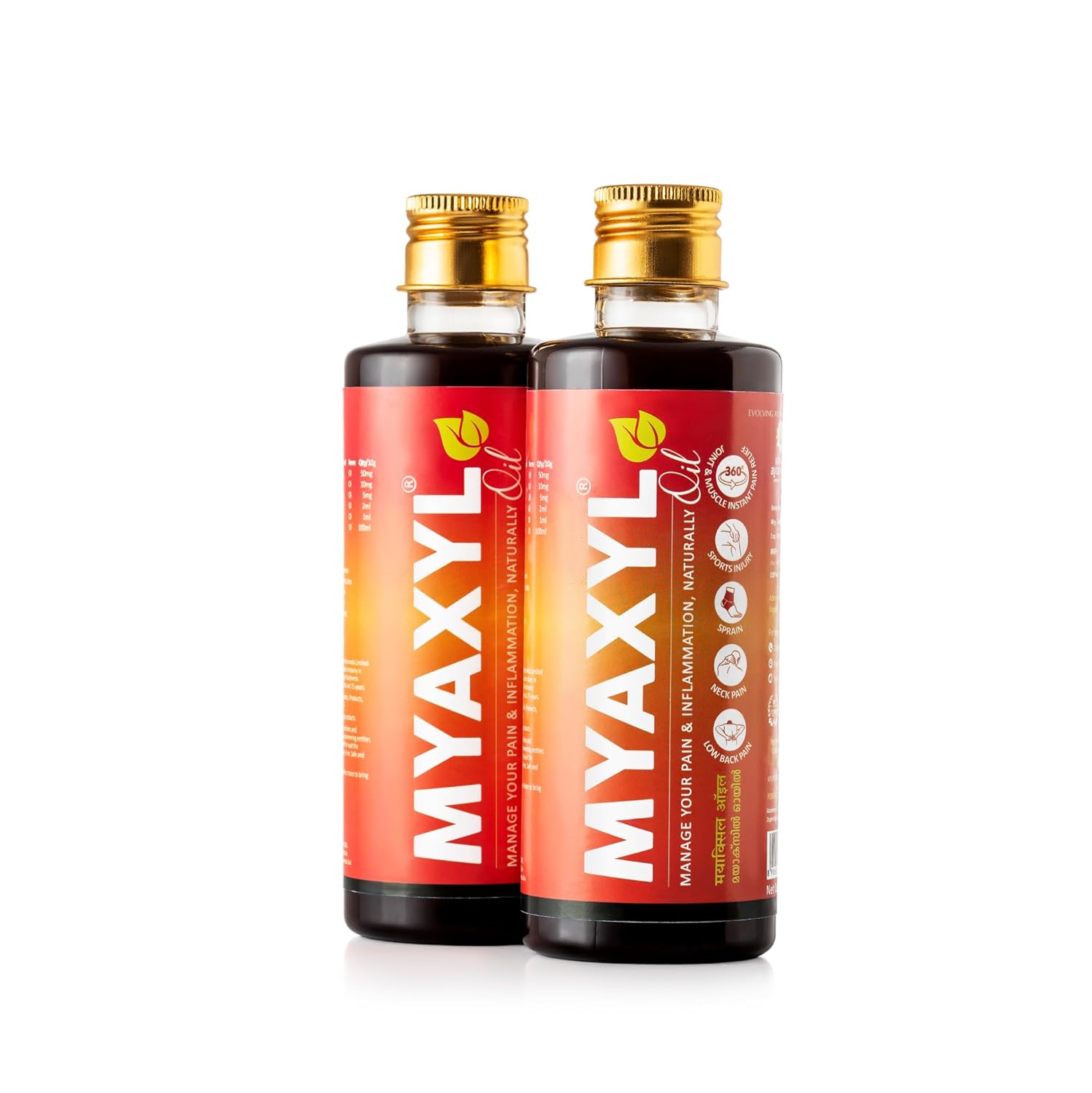 Kerala Ayurveda Myaxyl Oil 200mlX Pack of 2 | Fast-Absorbing Ayurvedic Pain Relief Oil for Back, Knee, Joint & Muscle Comfort
Kerala Ayurveda Myaxyl Oil 200mlX Pack of 2 | Fast-Absorbing Ayurvedic Pain Relief Oil for Back, Knee, Joint & Muscle Comfort