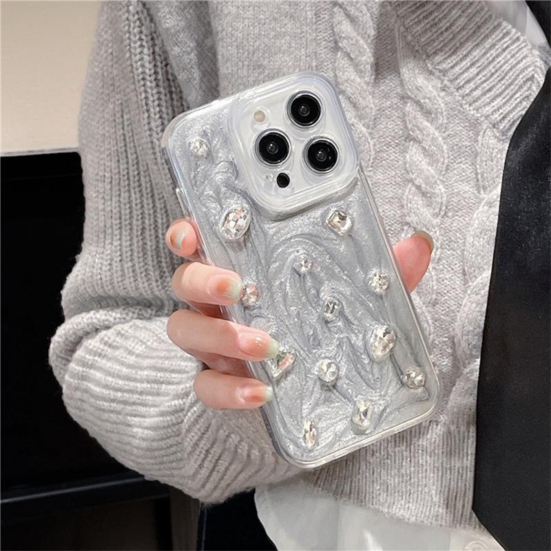 Iphone17Promax Fine Hole Soft Phone Case Is Suitable For Apple 15 Rhinestones 14 Light Luxury 16 Niche Personality iPhone 7/8/SE 2020
Iphone17Promax Fine Hole Soft Phone Case Is Suitable For Apple 15 Rhinestones 14 Light Luxury 16 Niche Personality iPhone 7/8/SE 2020
