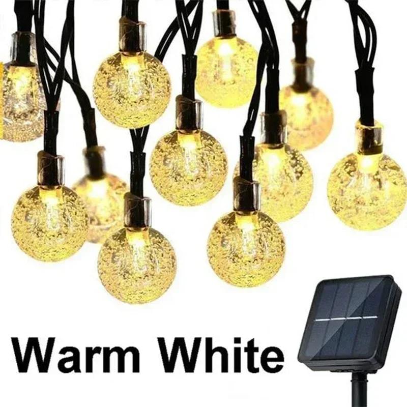 Solar String Lights Outdoor Crystal Fairy Light Chritmas Garland 8 Modes Waterproof Patio Light for Garden Party Decor 20LED(5M) теплим білим кольором
Solar String Lights Outdoor Crystal Fairy Light Chritmas Garland 8 Modes Waterproof Patio Light for Garden Party Decor 20LED(5M) теплим білим кольором