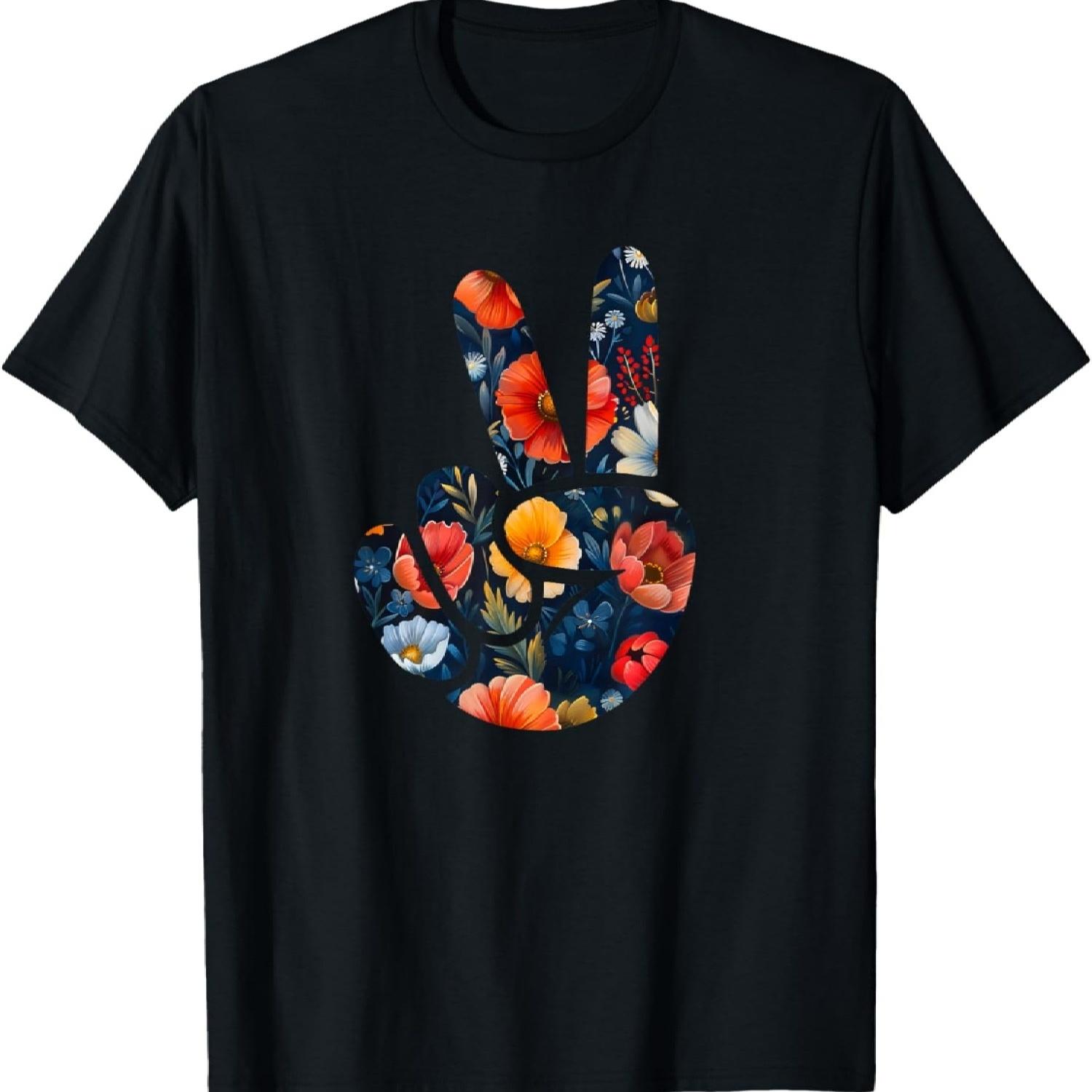 Elegant Silhouette Wildflowers Floral Peace Sign Hand T-Shirt(25) XXXXXL чорний
Elegant Silhouette Wildflowers Floral Peace Sign Hand T-Shirt(25) XXXXXL чорний