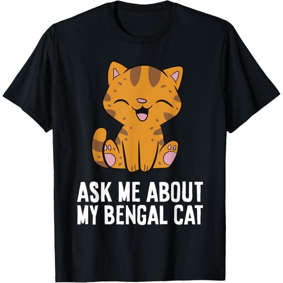 Funny Bengal Cat Ask Me About My Bengal Cat T-Shirt XXXXXL чёрный
Funny Bengal Cat Ask Me About My Bengal Cat T-Shirt XXXXXL чёрный