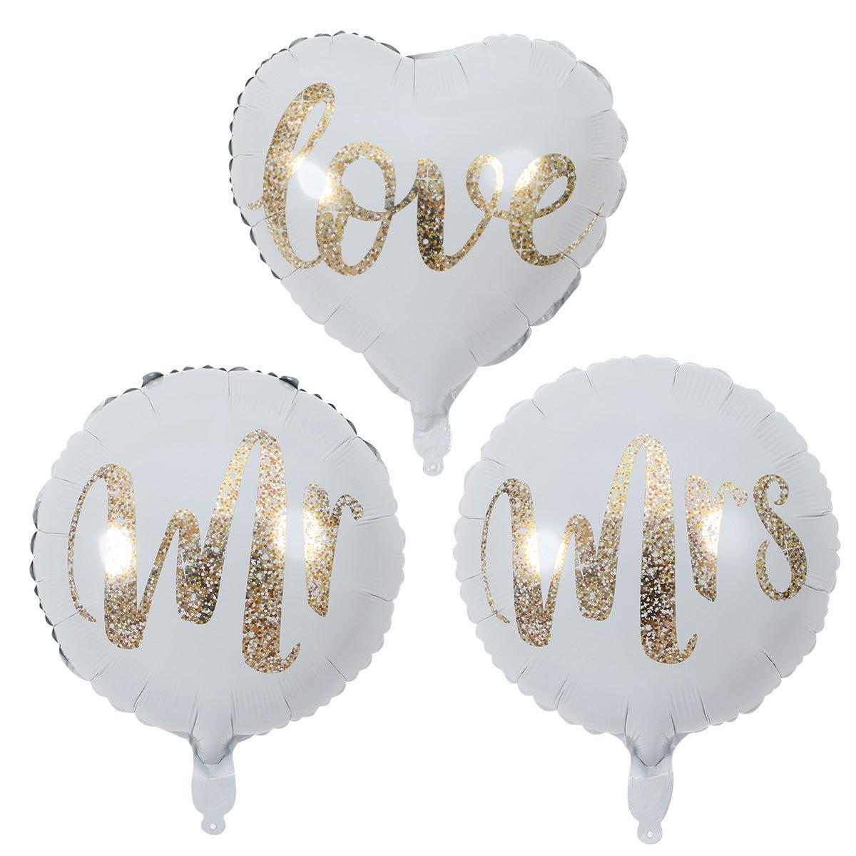 18-inch Mr & Mrs LOVE White Aluminum Balloon - Wedding, Valentine s, Anniversary Decoration
18-inch Mr & Mrs LOVE White Aluminum Balloon - Wedding, Valentine s, Anniversary Decoration