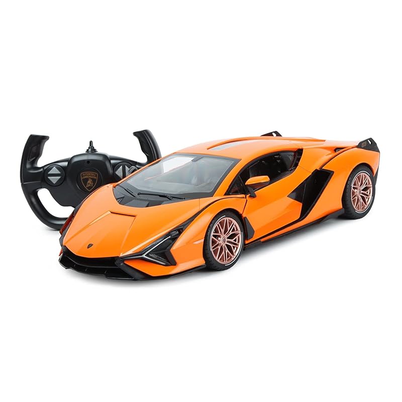 RASTAR radio controlled car 1/14 scale 2.4Ghz lamborghini Cyan FKP 37 radio control R/C toy car model vehicle (orange)
RASTAR radio controlled car 1/14 scale 2.4Ghz lamborghini Cyan FKP 37 radio control R/C toy car model vehicle (orange)