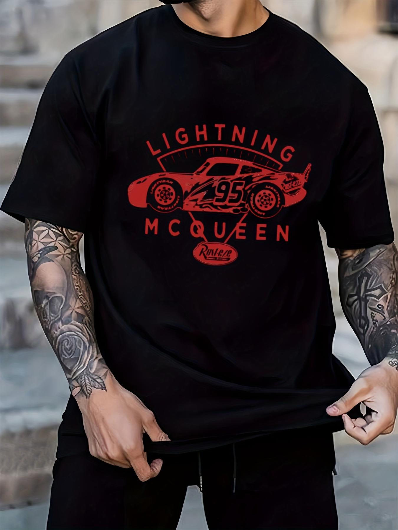 Disney Cars Lightning McQueen Graphic T-shirt - Black Short Sleeve Casual Tee with Red Race Car Design S
Disney Cars Lightning McQueen Graphic T-shirt - Black Short Sleeve Casual Tee with Red Race Car Design S