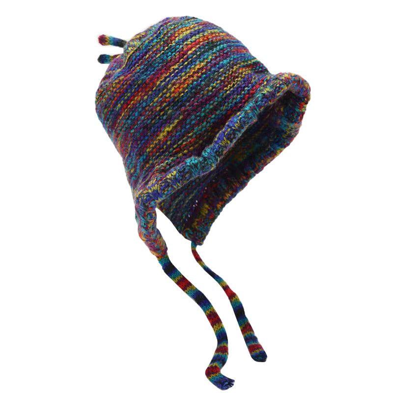 Rainbow Gradient Wool Hat for Women with Winter Face Small Bag Head Hat National Style Warmth Lei Feng Knit Hat
Rainbow Gradient Wool Hat for Women with Winter Face Small Bag Head Hat National Style Warmth Lei Feng Knit Hat