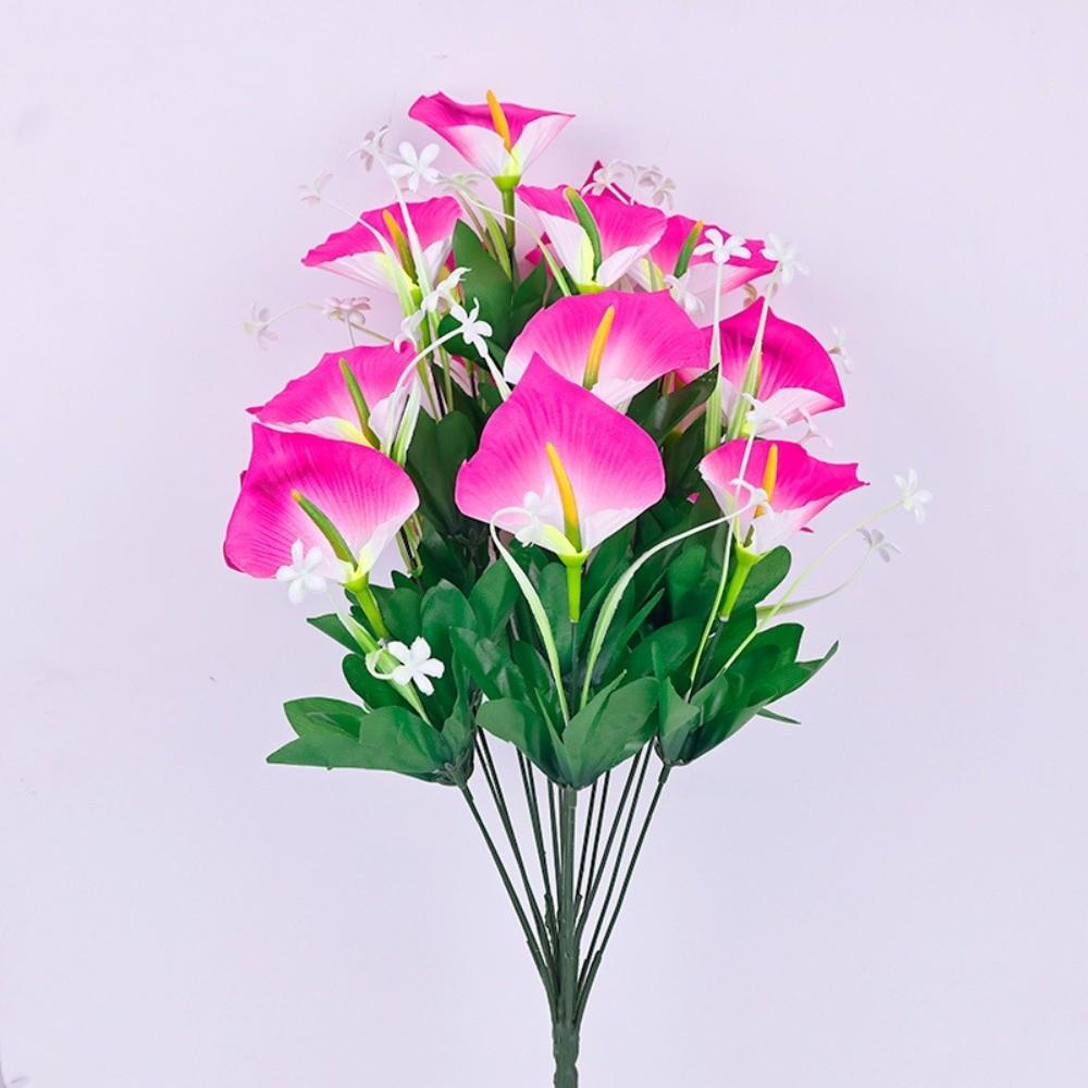 18-head Calla Lily Artificial Bouquet High Pole with Leaves Simulation Calla Lily Flowers Home Living Room Decoration рожевий червоний колір
18-head Calla Lily Artificial Bouquet High Pole with Leaves Simulation Calla Lily Flowers Home Living Room Decoration рожевий червоний колір