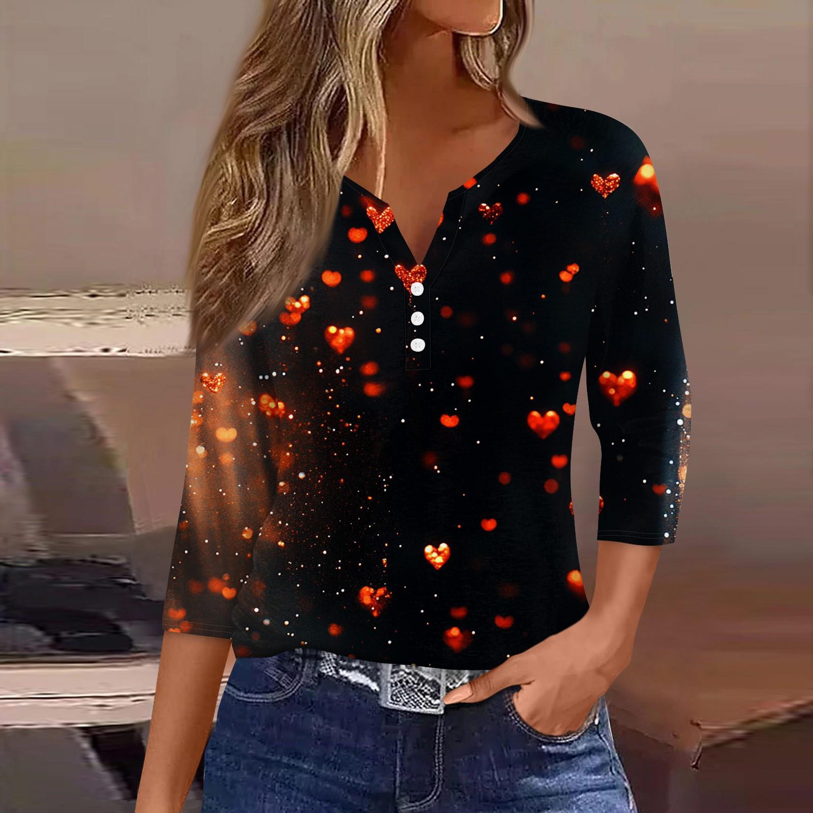 Женский повседневный универсальный топ с V-образным вырезом и рукавом три четверти на пуговицах с принтом ко Дню святого Валентина XL киноварь
Женский повседневный универсальный топ с V-образным вырезом и рукавом три четверти на пуговицах с принтом ко Дню святого Валентина XL киноварь