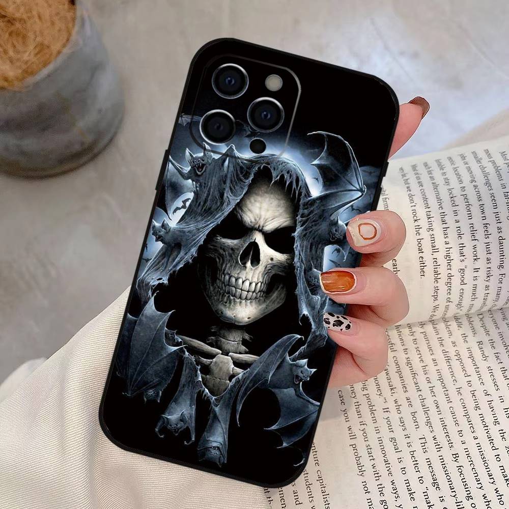 Grim Reaper Skull Skeleton Phone Case Silicone Soft For IPhone 17 16 15 14 13 12 11 X XR Plus Pro Max Plus iPhone17Air
Grim Reaper Skull Skeleton Phone Case Silicone Soft For IPhone 17 16 15 14 13 12 11 X XR Plus Pro Max Plus iPhone17Air
