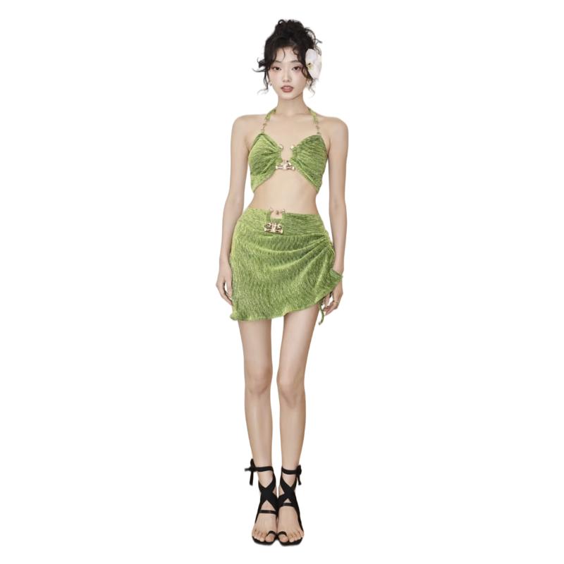 OMOM Women s Bikini Three-Piece Set L зелений
OMOM Women s Bikini Three-Piece Set L зелений