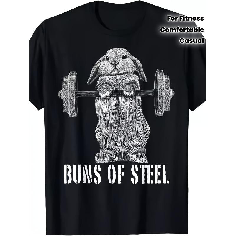 European sizes Men S Funny Buns of Steel Bunny Rabbit Weightlifting Graphic T-Shirt - Gym Humor Workout Tee 4XL
European sizes Men S Funny Buns of Steel Bunny Rabbit Weightlifting Graphic T-Shirt - Gym Humor Workout Tee 4XL