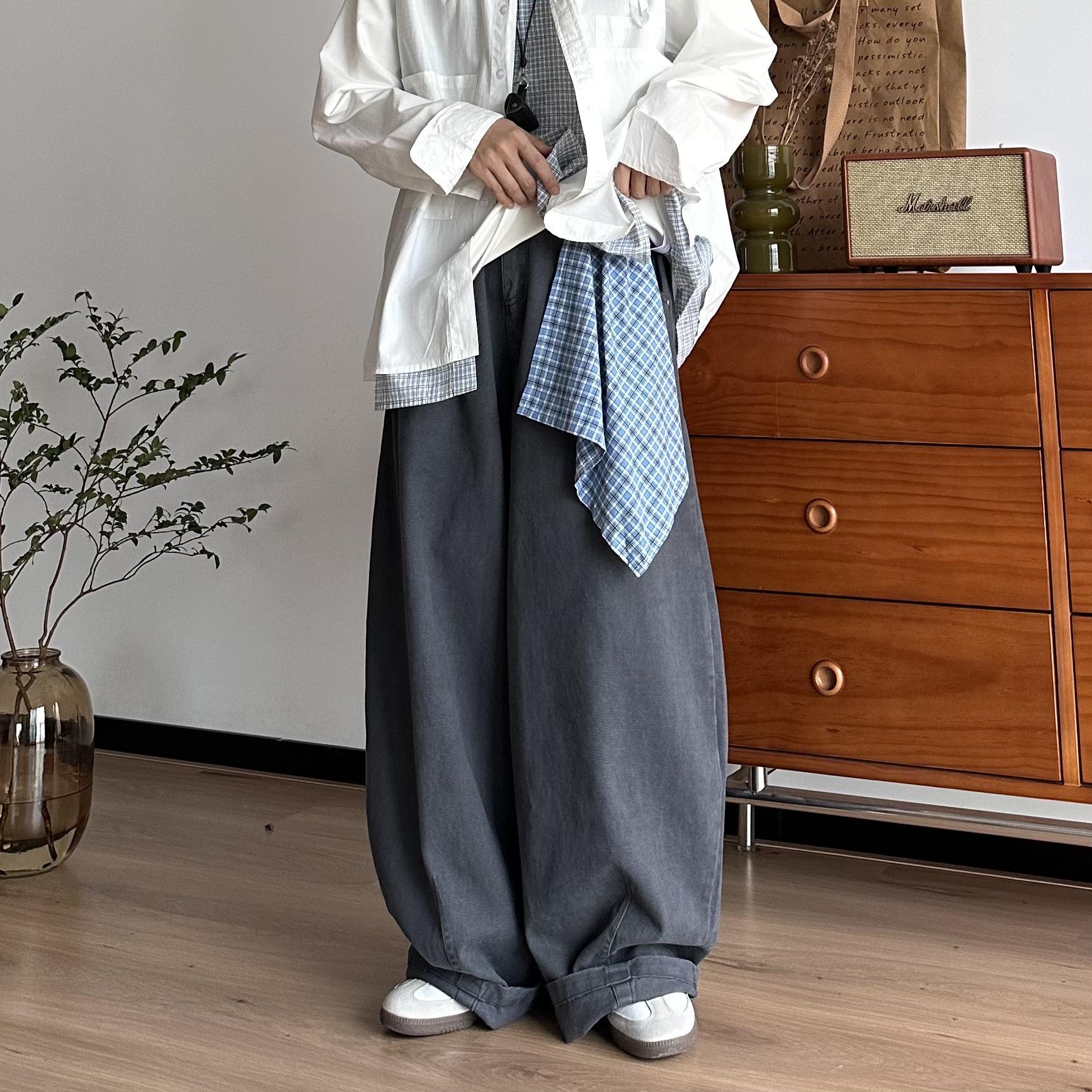 Unisex American Style Wide-Leg Layered Washed Towel Pants XL сірий колір
Unisex American Style Wide-Leg Layered Washed Towel Pants XL сірий колір