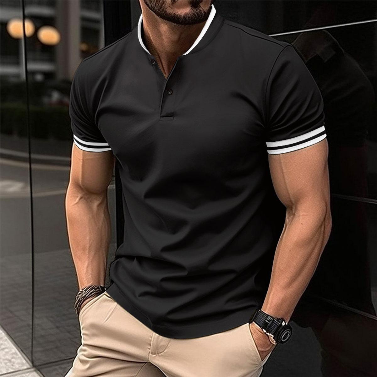 Summer New Quick Drying Lapel Polo Shirt With Button Pocket For Men S Sports Polo Shirt Fitness And Casual Slim Fit Daily Work Shirt XXXL чорний
Summer New Quick Drying Lapel Polo Shirt With Button Pocket For Men S Sports Polo Shirt Fitness And Casual Slim Fit Daily Work Shirt XXXL чорний