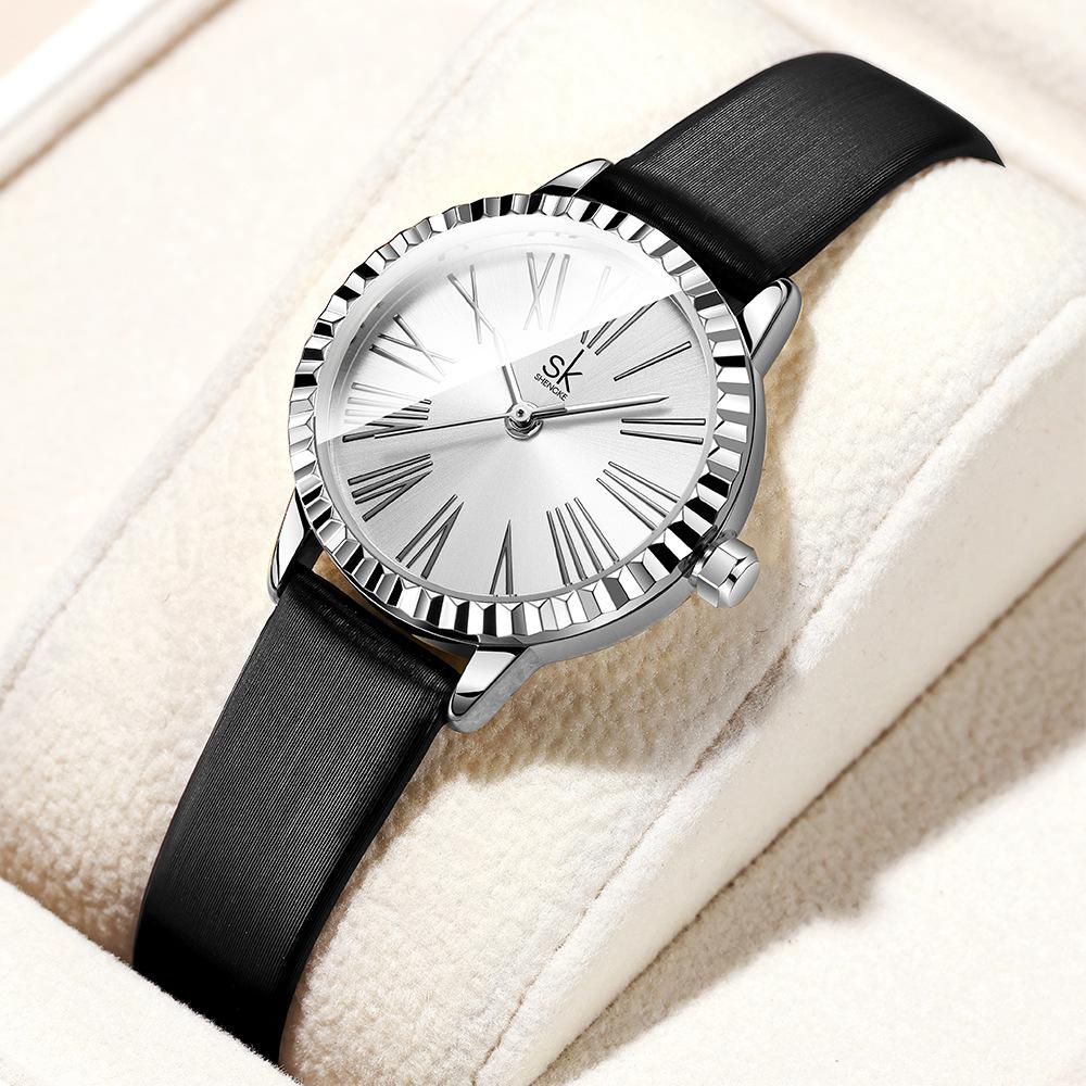 Watch Schoolgirl Quartz Watch Fashion Belt Waterproof Dog Tooth Ring Simple Watch Ladies Watch 0223
Watch Schoolgirl Quartz Watch Fashion Belt Waterproof Dog Tooth Ring Simple Watch Ladies Watch 0223