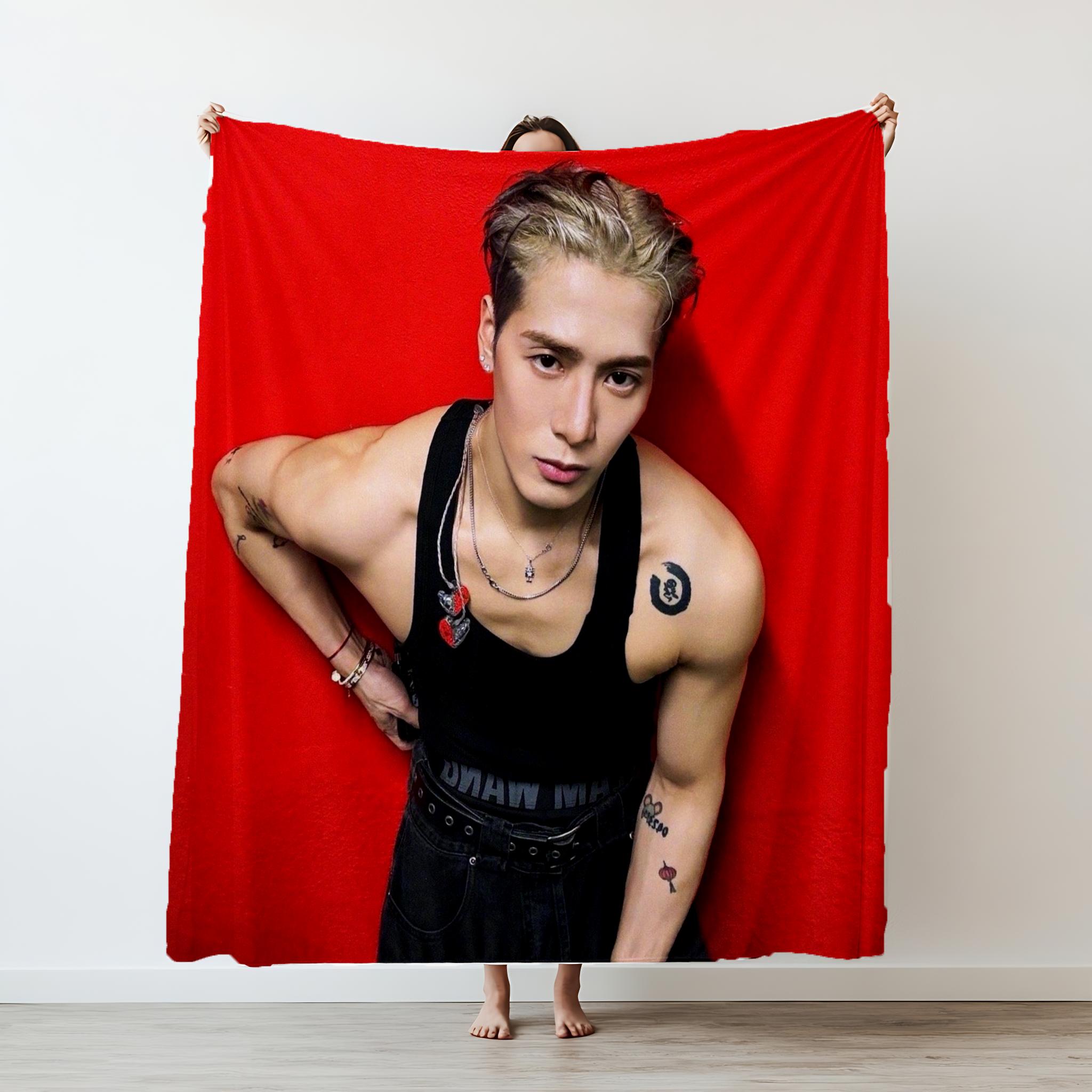 130cm×150cm Jackson Wang Asian pop singer Blankets Flannel Decoration Suitable for sofas bedrooms air-conditioned rooms 75x90cm
130cm×150cm Jackson Wang Asian pop singer Blankets Flannel Decoration Suitable for sofas bedrooms air-conditioned rooms 75x90cm