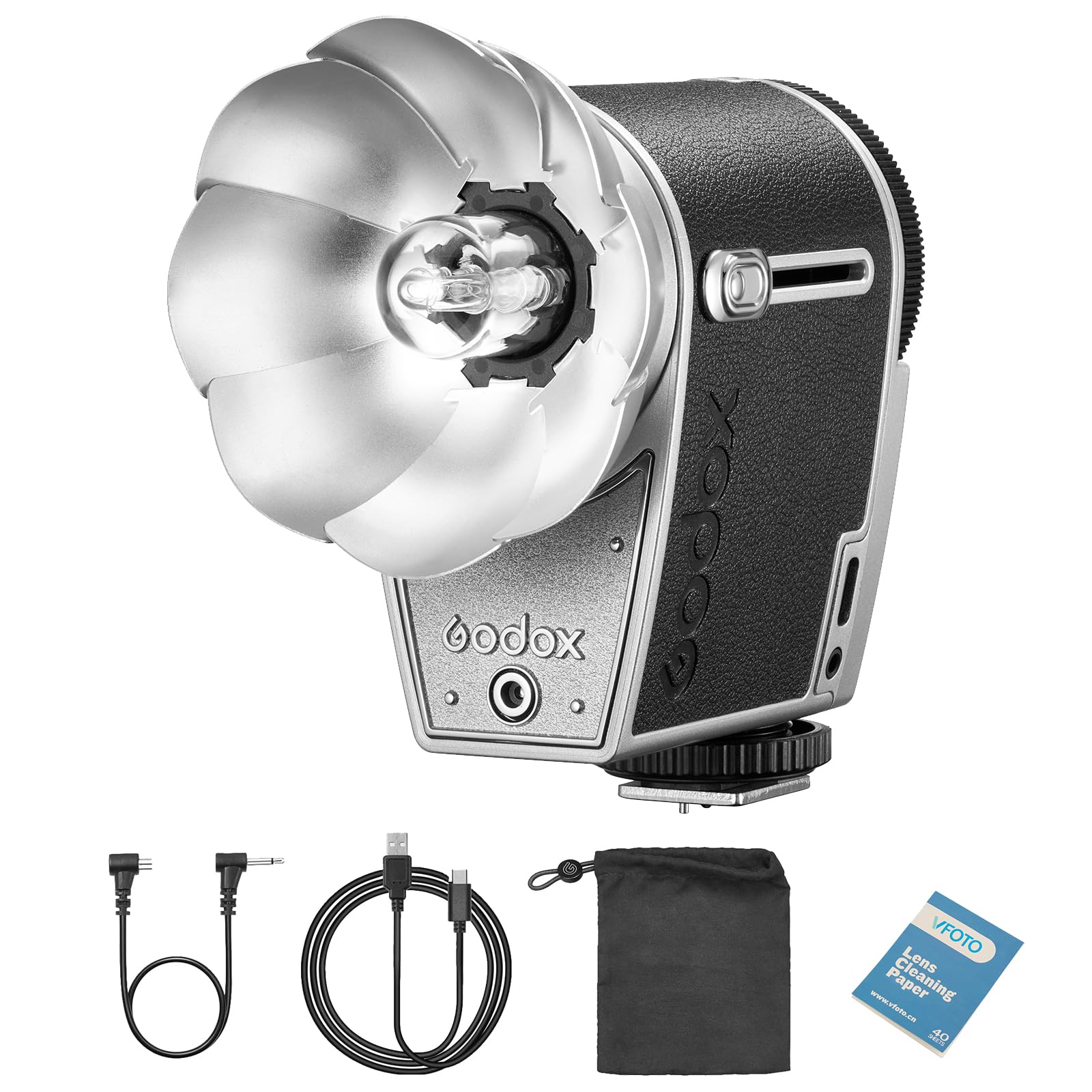 Вспышка GODOX Lux Cadet Retro Camera Strobe GN10 6000K Фокусное расстояние 28 мм со складным рефлектором Совместимость с Sony Canon Nikon Fuji
Вспышка GODOX Lux Cadet Retro Camera Strobe GN10 6000K Фокусное расстояние 28 мм со складным рефлектором Совместимость с Sony Canon Nikon Fuji
