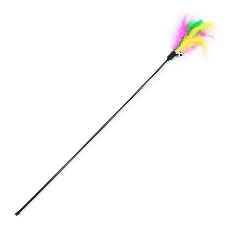 Cat Teaser Steel Wire Feather with Bell Color feather cat teaser stick
Cat Teaser Steel Wire Feather with Bell Color feather cat teaser stick