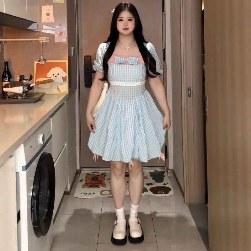 Plus-Size Women s Clothing for Chubby Girls, Sweet Style Square-Neck Plaid Short-Sleeve Dress, 2026 Summer Slimming Versatile Age-Reducing Dress Short Dress M
Plus-Size Women s Clothing for Chubby Girls, Sweet Style Square-Neck Plaid Short-Sleeve Dress, 2026 Summer Slimming Versatile Age-Reducing Dress Short Dress M