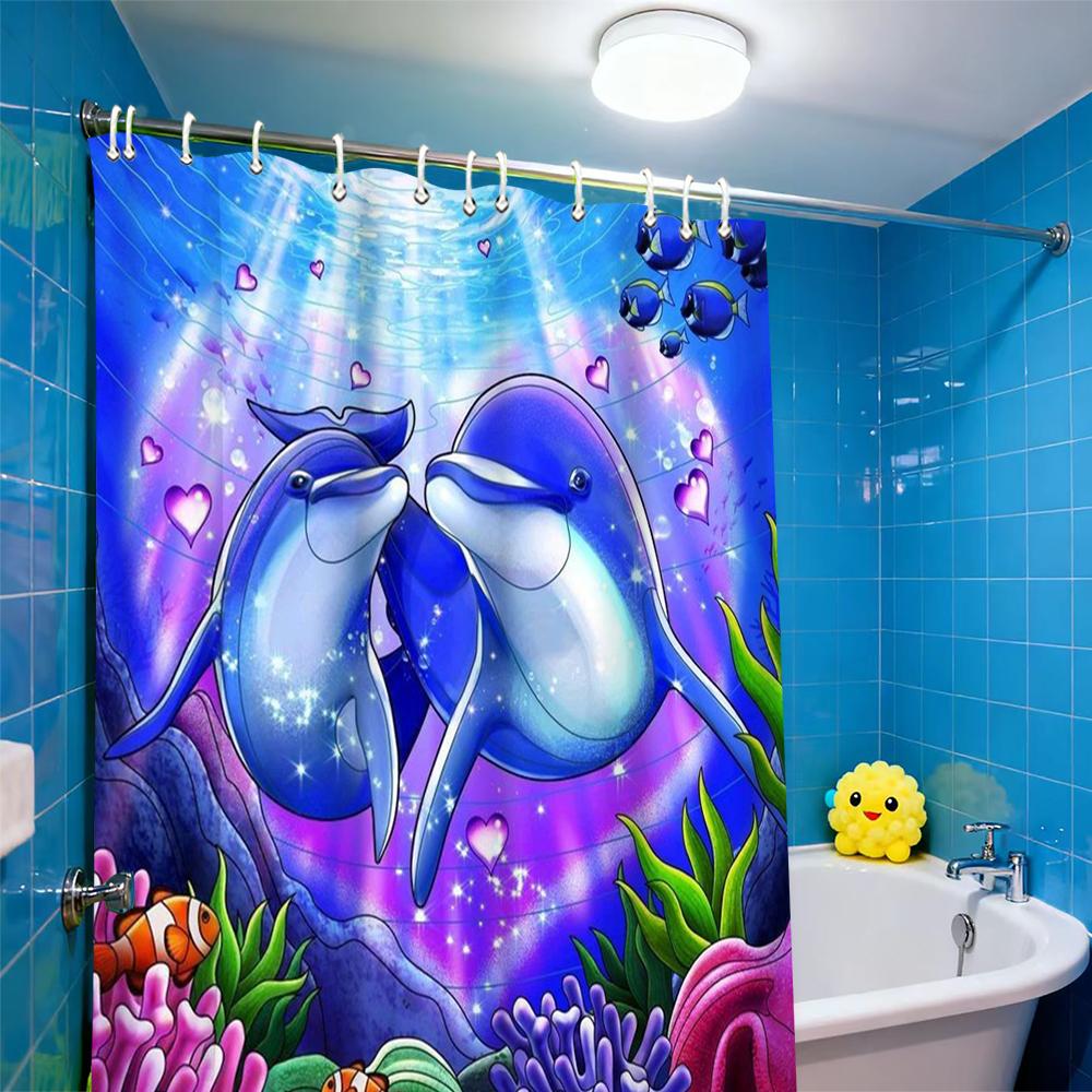 Ocean Them Dolphin Blue Sea Shower Curtain Bathroom Letters Shower Curtain Waterproof With 12 Hooks Fishes Home Deco Free Ship W60H190(CM)-1 Pcs
Ocean Them Dolphin Blue Sea Shower Curtain Bathroom Letters Shower Curtain Waterproof With 12 Hooks Fishes Home Deco Free Ship W60H190(CM)-1 Pcs