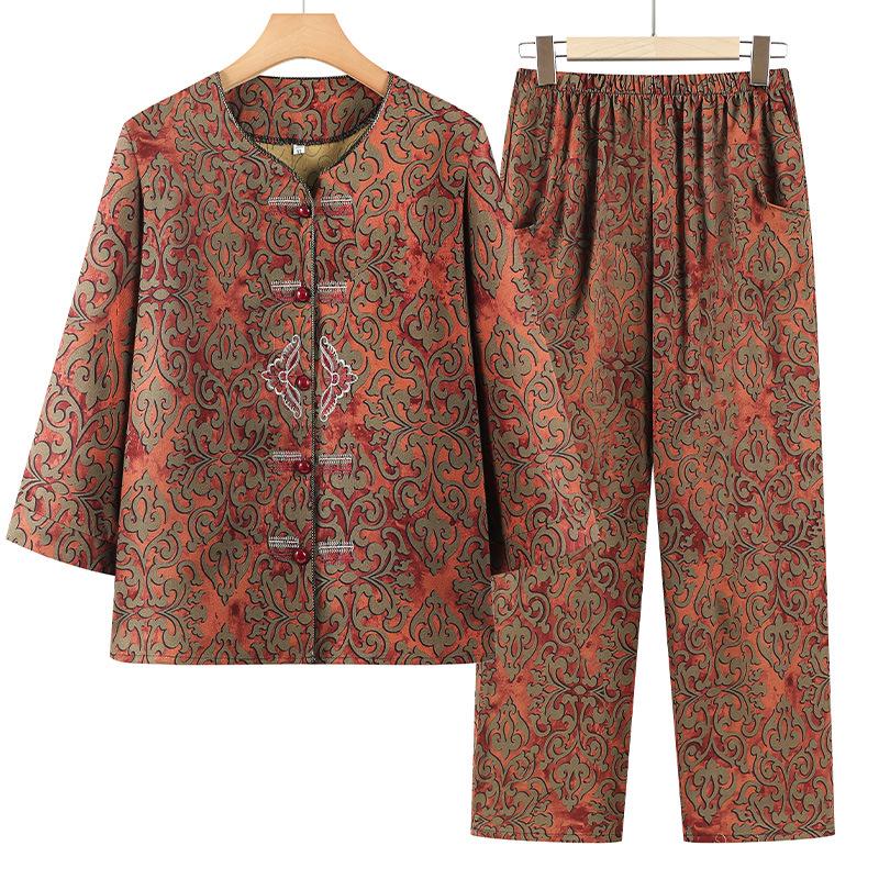 Summer Outfit for Mature Women: Seven-Sleeve Top & Short-Sleeve Cardigan Set 3XL (recommended 110-125 jin) жёлтый
Summer Outfit for Mature Women: Seven-Sleeve Top & Short-Sleeve Cardigan Set 3XL (recommended 110-125 jin) жёлтый