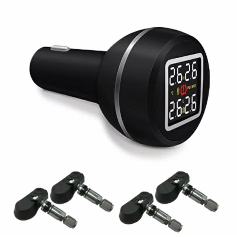 TPMS CAREUD Cigarette Lighter Type Car Tire Pressure and Temperature Monitoring System with 4 External/Internal Sensors--1
TPMS CAREUD Cigarette Lighter Type Car Tire Pressure and Temperature Monitoring System with 4 External/Internal Sensors--1
