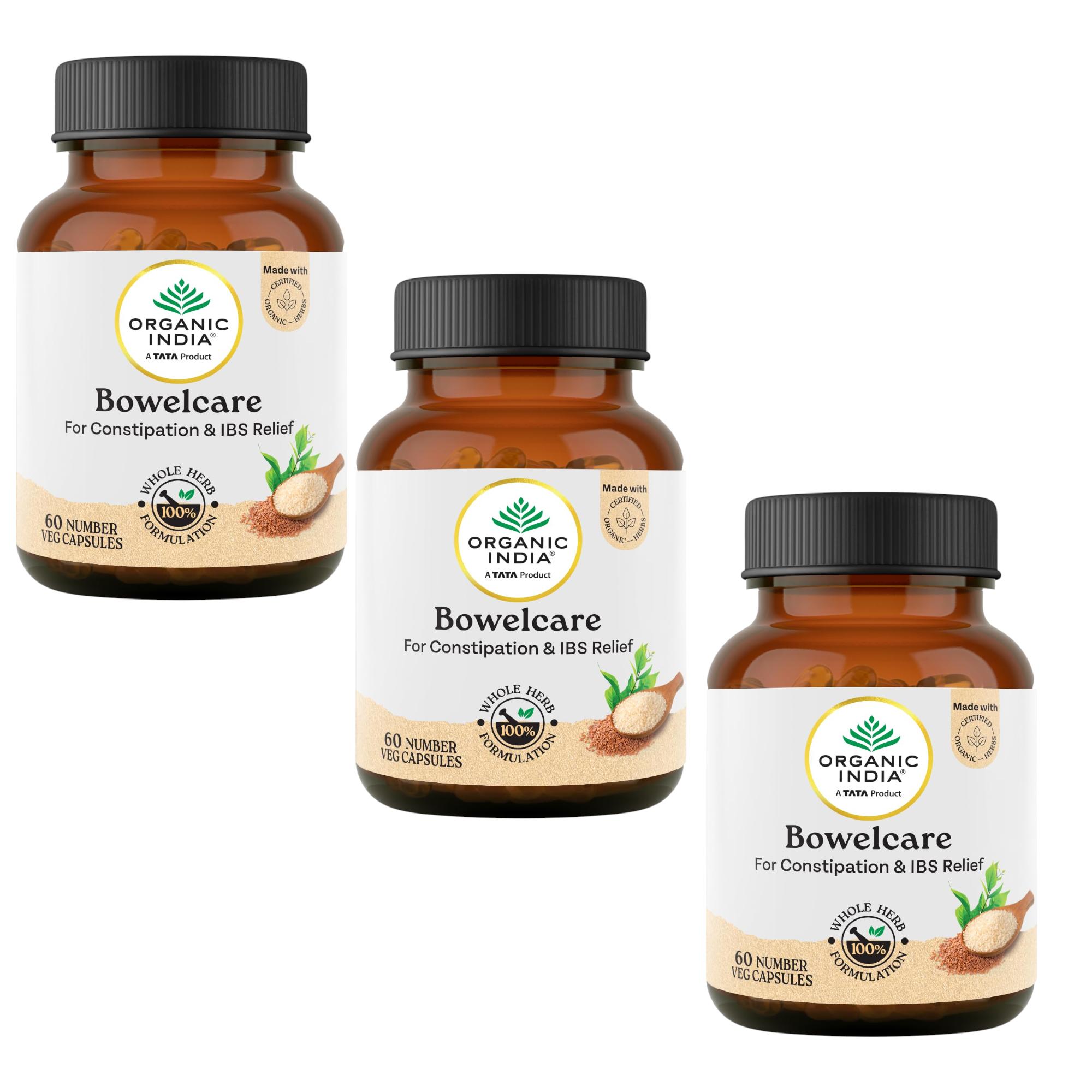 Organic India Bowelcare 60 Veg Capsules Pack of 3 Natural Wellness Herbal Supplement Support
Organic India Bowelcare 60 Veg Capsules Pack of 3 Natural Wellness Herbal Supplement Support