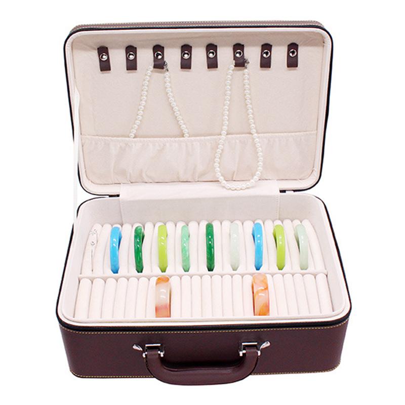 XSC-024 PU Leather Bracelet Storage Box 40 Slots Bangle Storage Case Outer Coffee Inner Beige
XSC-024 PU Leather Bracelet Storage Box 40 Slots Bangle Storage Case Outer Coffee Inner Beige