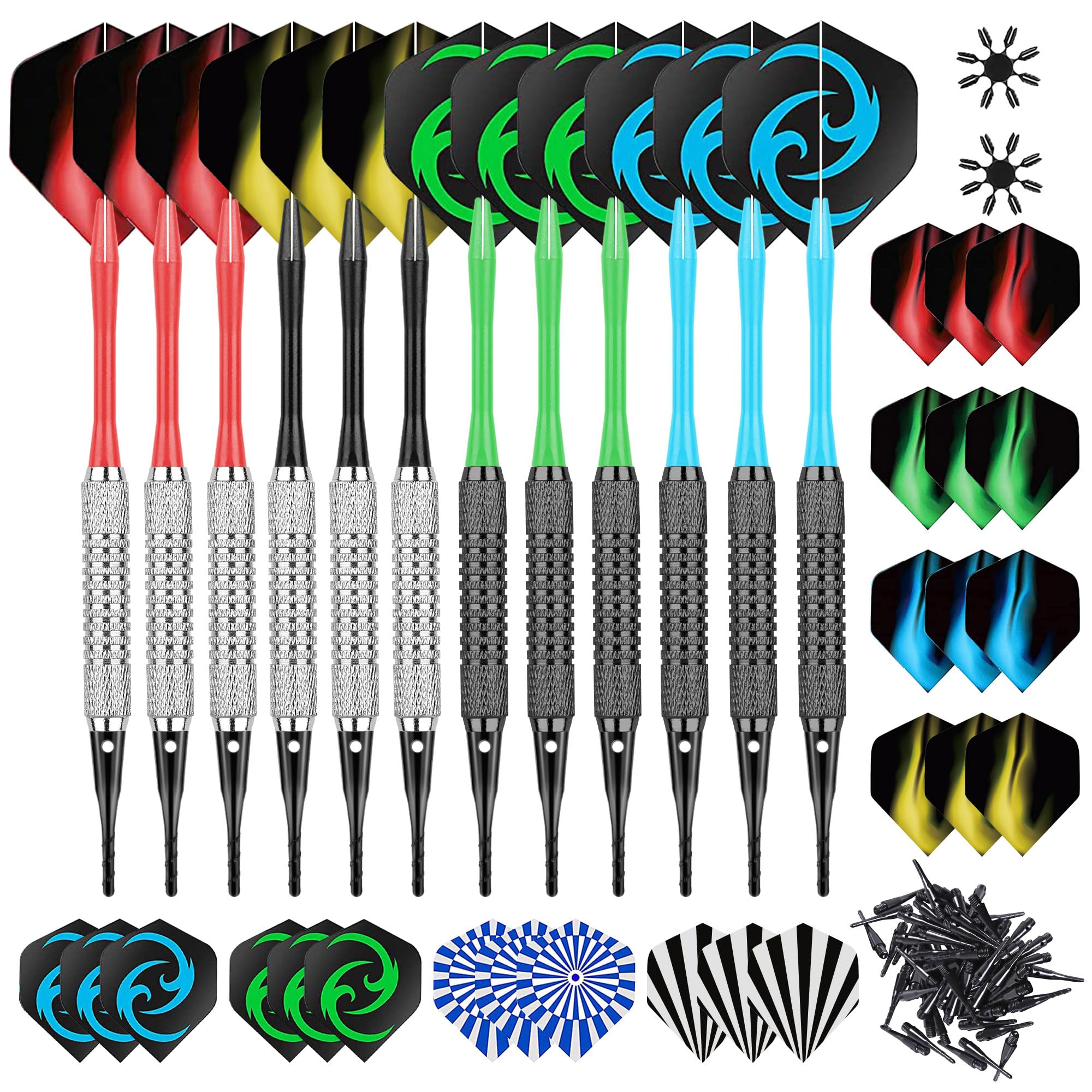 CareGames 12 Electronic Target Plastic Tip Darts, Professional Electronic Target Darts + 24pcs 8 Patterns Flights + 100 Tips + 2 Flights Protectors
CareGames 12 Electronic Target Plastic Tip Darts, Professional Electronic Target Darts + 24pcs 8 Patterns Flights + 100 Tips + 2 Flights Protectors