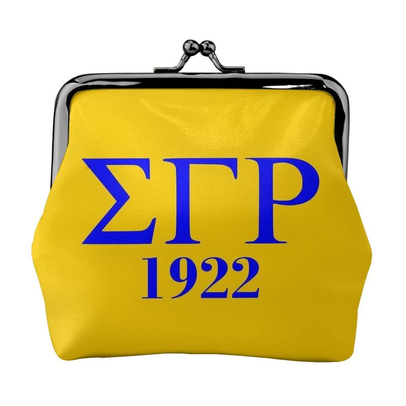 Sigma Gamma Rho 1922 SGR Print Mini Leather Purse Small Change Pouch with Kiss-Lock Clasp Closure Buckle Wallet for Women Gifts
Sigma Gamma Rho 1922 SGR Print Mini Leather Purse Small Change Pouch with Kiss-Lock Clasp Closure Buckle Wallet for Women Gifts